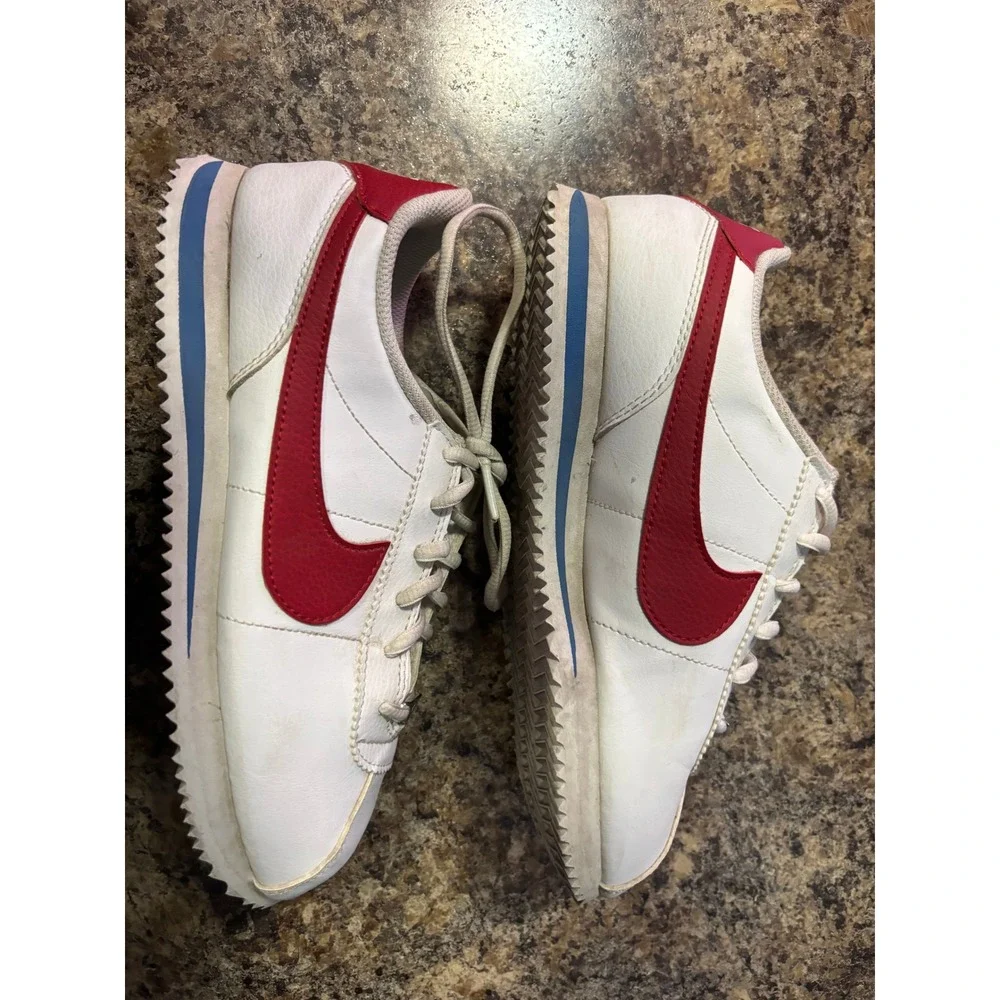 Nike Cortez Basic SL White Red Blue Youth Sneakers 904764-103 Size 6Y